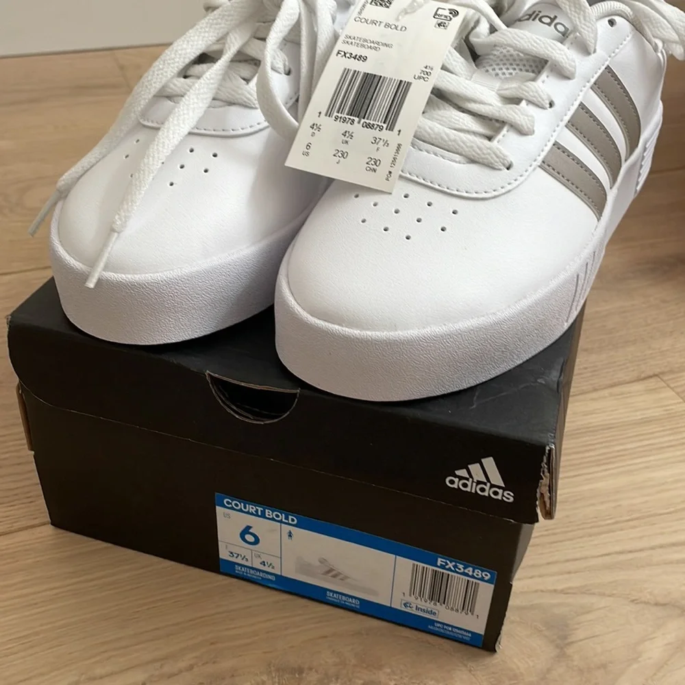 adidas white platino